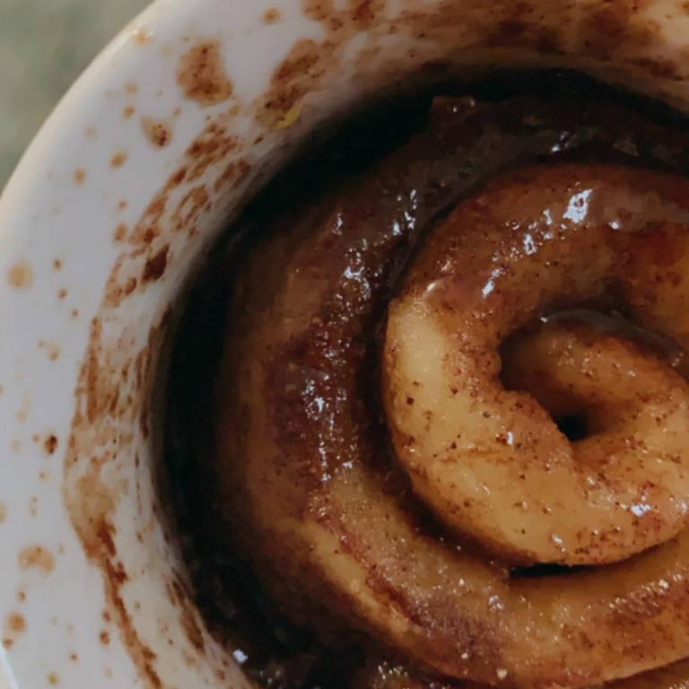 Cinnamon Roll in a Mug