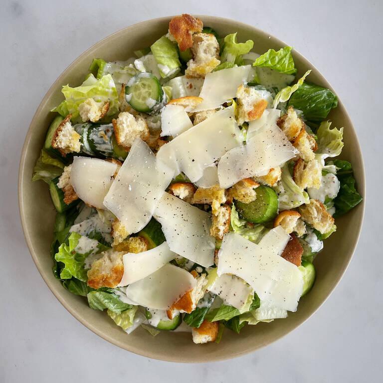 Vegetarischer Caesar Salad