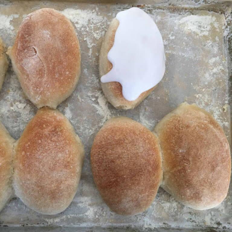 Heavenly iced buns