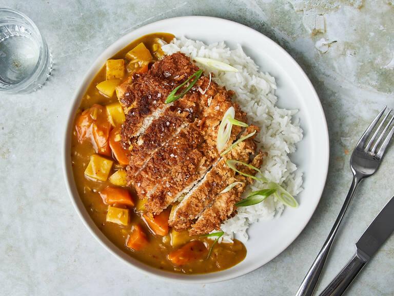 Crispy chicken katsu curry