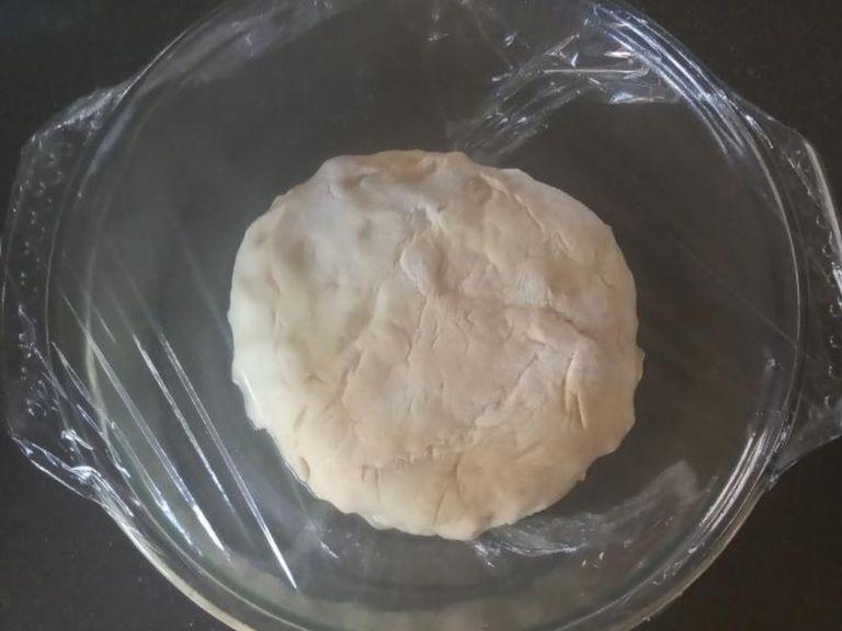 Stir to form a dough. Turn dough onto a lightly floured surface. Use hands to form dough into a ball. Place into a lightly oiled bowl. Cover with plastic wrap and set aside in a warm place for 30 minutes, or until doubled in size.