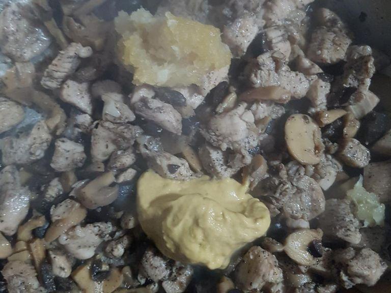 add a teaspoon of garlic/mustard