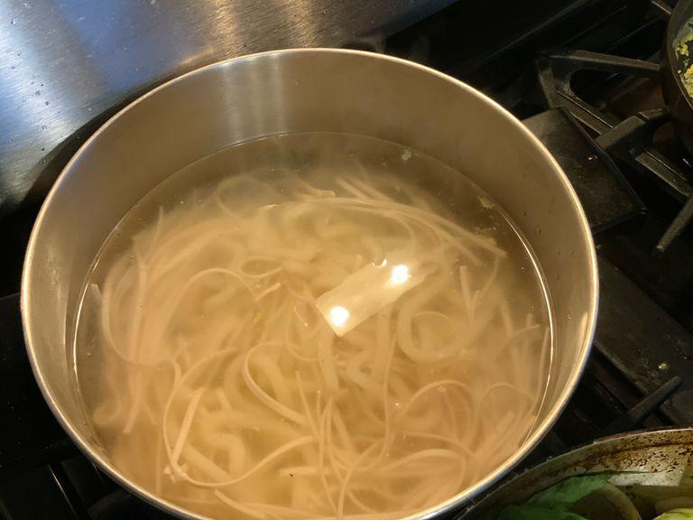 Cook noodles in a boiled water