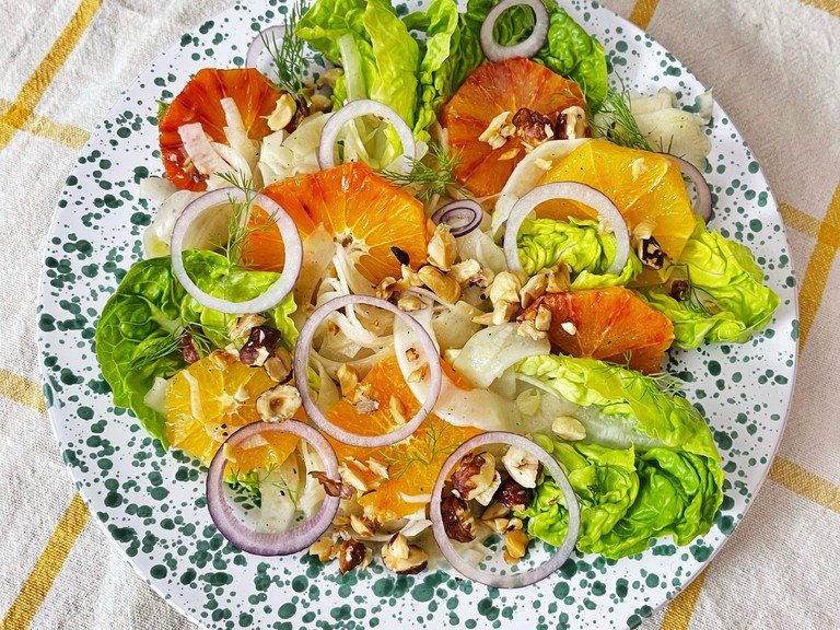 Fennel salad with blood oranges