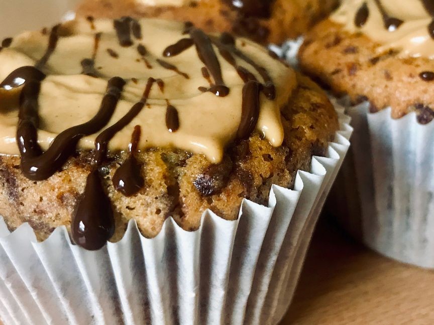 Peanut Butter and Chocolate Cupcake Muffins