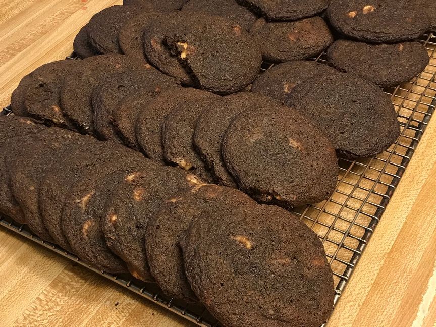 Double chocolate cookies