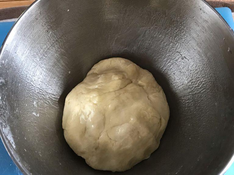 add your dough to a well oiled and cover bowl for anywhere from 30 minutes to 5 hours.
