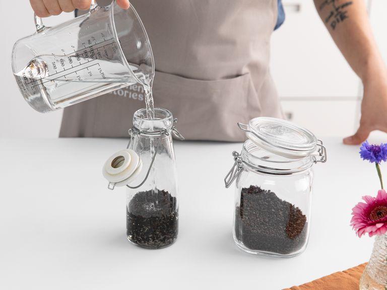 Add loose black tea to a resealable bottle. Add remaining water, transfer to the fridge, and let steep for approx. 4 - 8 hr., depending on the tea and how strong you like it.