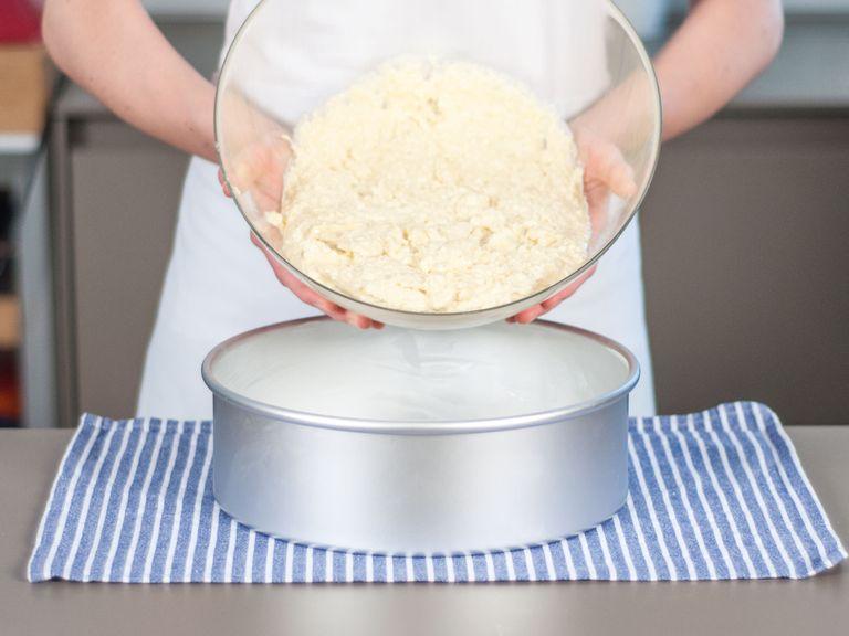 Grease baking form and pour in batter. Tap bottom of baking form on counter to release air bubbles. Transfer to preheated oven and bake at 180°C/350°F for 40 – 50 min. until an inserted toothpick comes out clean. Remove from oven and allow to cool.