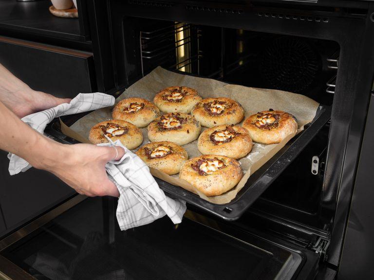 Place both trays in the oven and bake for approx. 10 – 15 min., or until golden brown. Rotate tray after 7 min. to ensure even browning. Remove from oven and enjoy while hot!