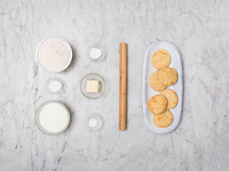 Homemade American buttermilk biscuits