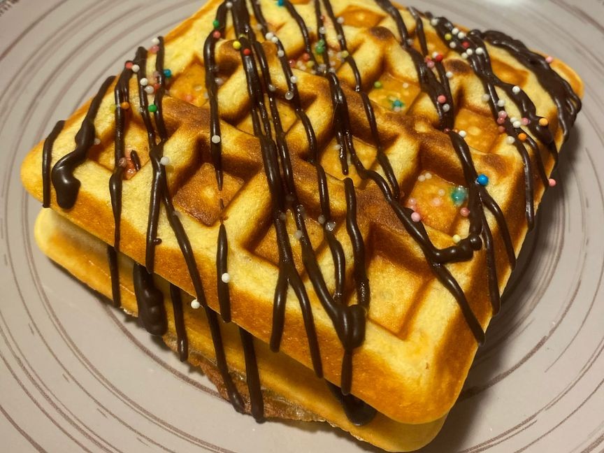 Low-Carb Vanille Waffeln