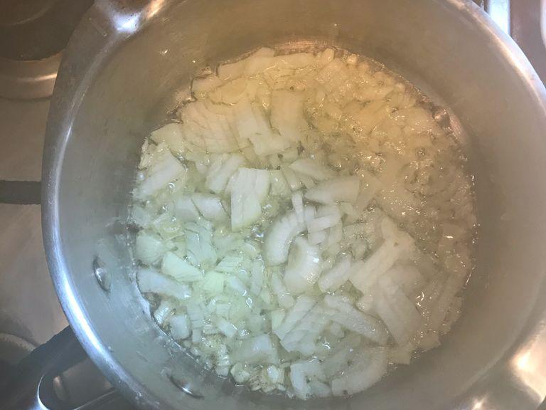 Fry the onion for 3 minutes 