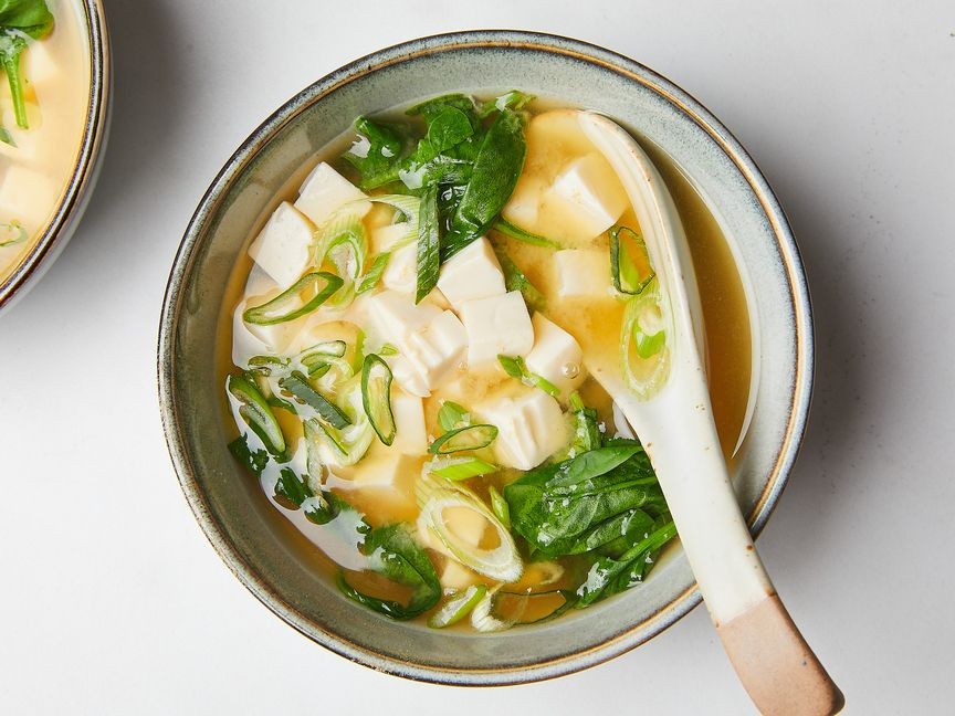 Miso soup with homemade dashi
