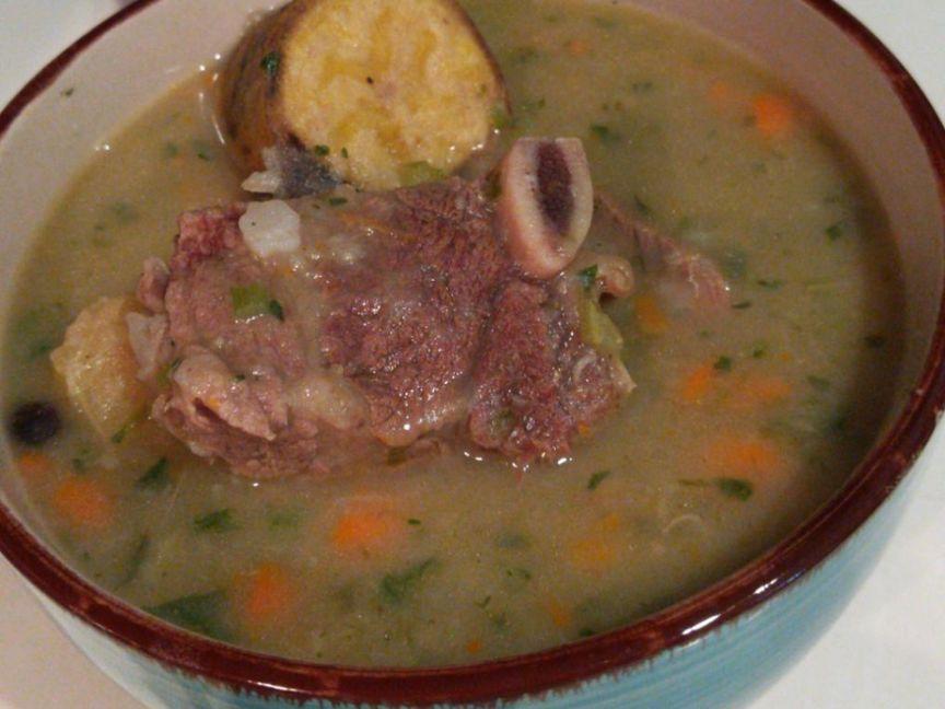Caribbean beef ribs soup