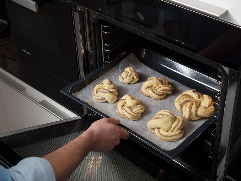 Place the chestnut brioche knots onto a parchment-lined baking sheet. Bake for approx. 20 min., or until crisp on the outside and golden brown. Enjoy!