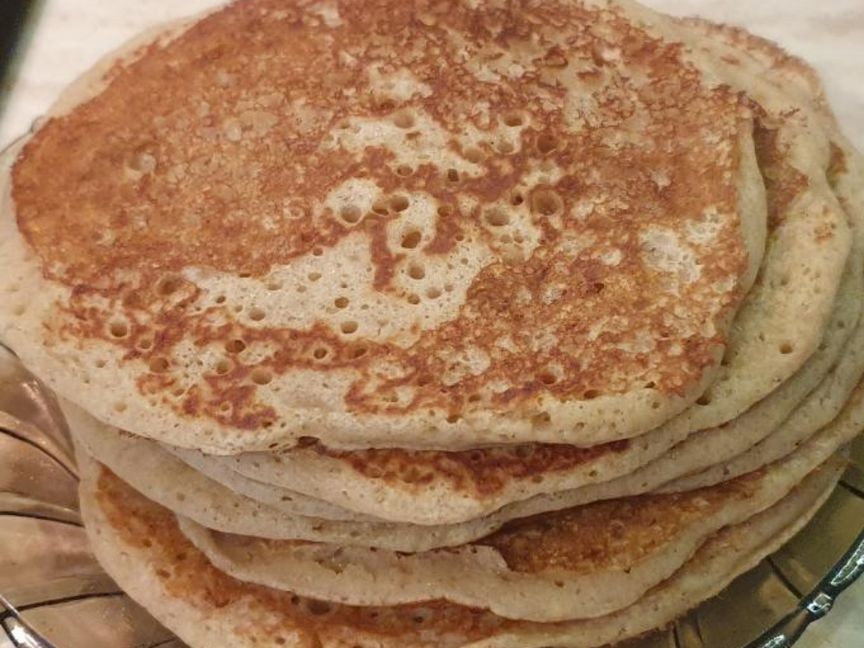 The Best Eggless Pancakes Ever