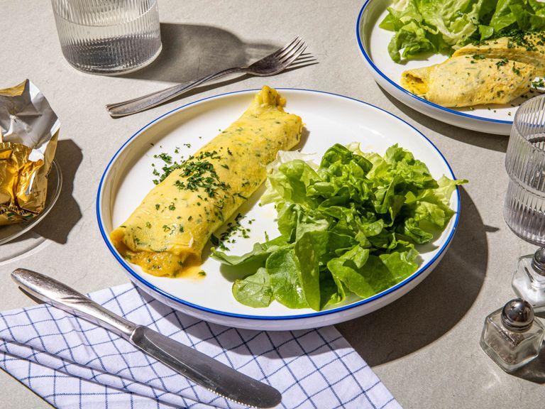 Herby French omelette