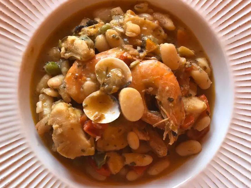 Spicy sea white beans 🌶