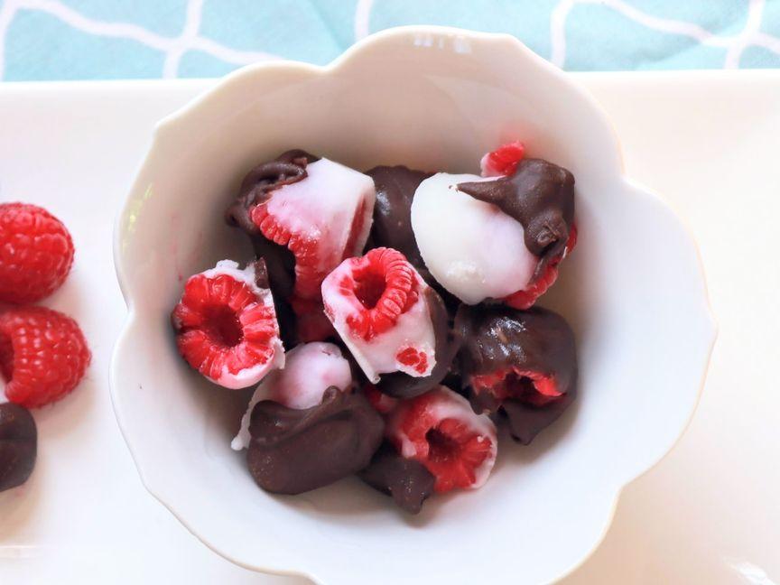 Chocolate Yogurt Raspberries