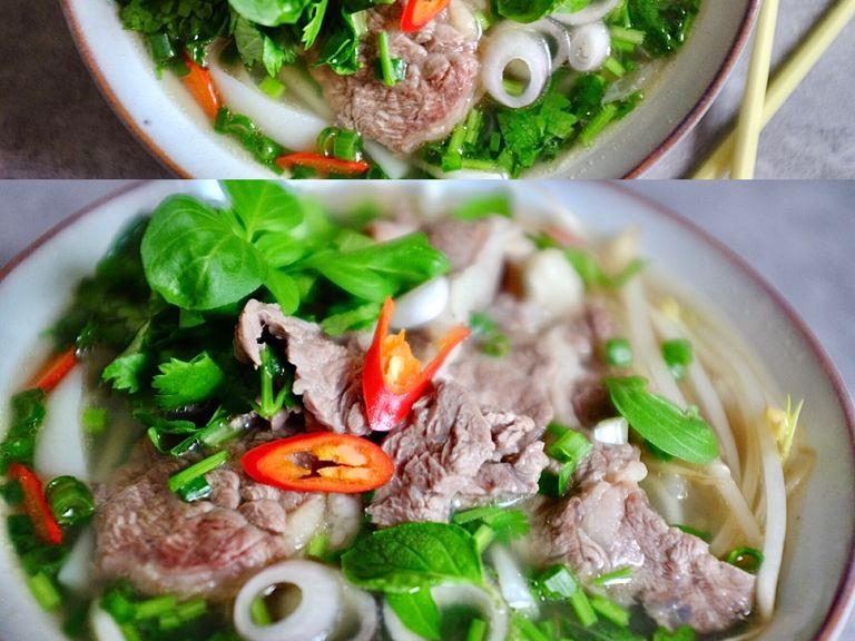 Pour the boiling broth into your bowl . Serve with lime juice . Taste so good , enjoy!