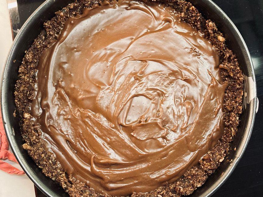 Veganer Schokoladenpudding Kuchen