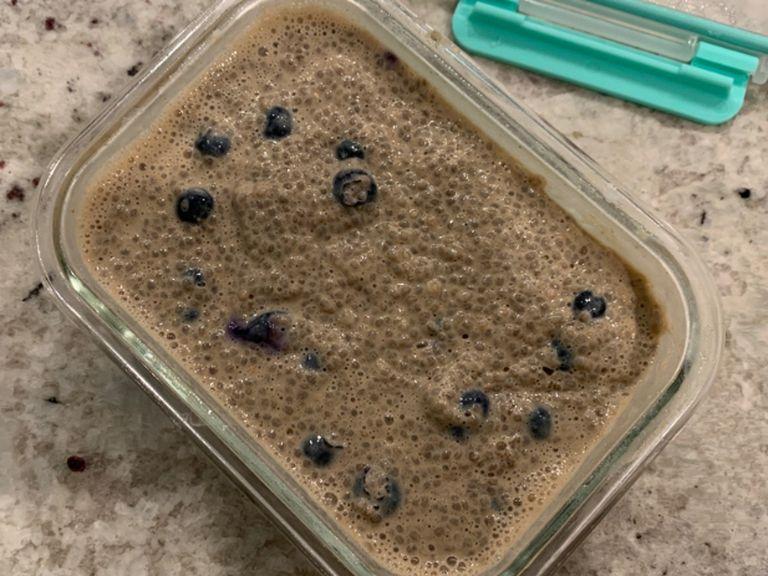 Lastly, allow the mixture to sit in the fridge overnight, at least 6 hours or more for optimal results. This resting period will allow the pudding to become firm and gelatinous while the seeds absorb the liquid. It’ll be ready for you to consume in the morning, so dig in and enjoy!